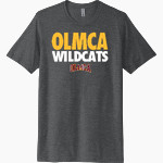OLMCA Wildcats Next Level Unisex Poly/Cotton Tee Front Thumbnail