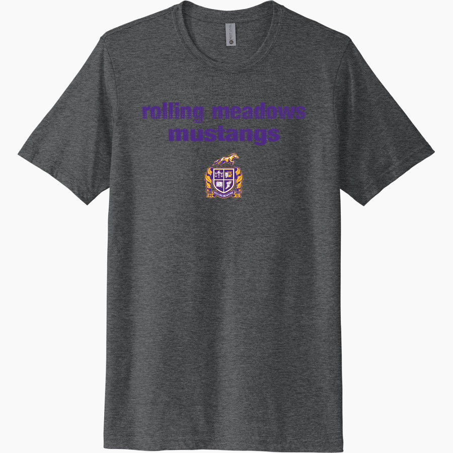 Rolling Meadows Mustangs Next Level Unisex Poly/Cotton Tee