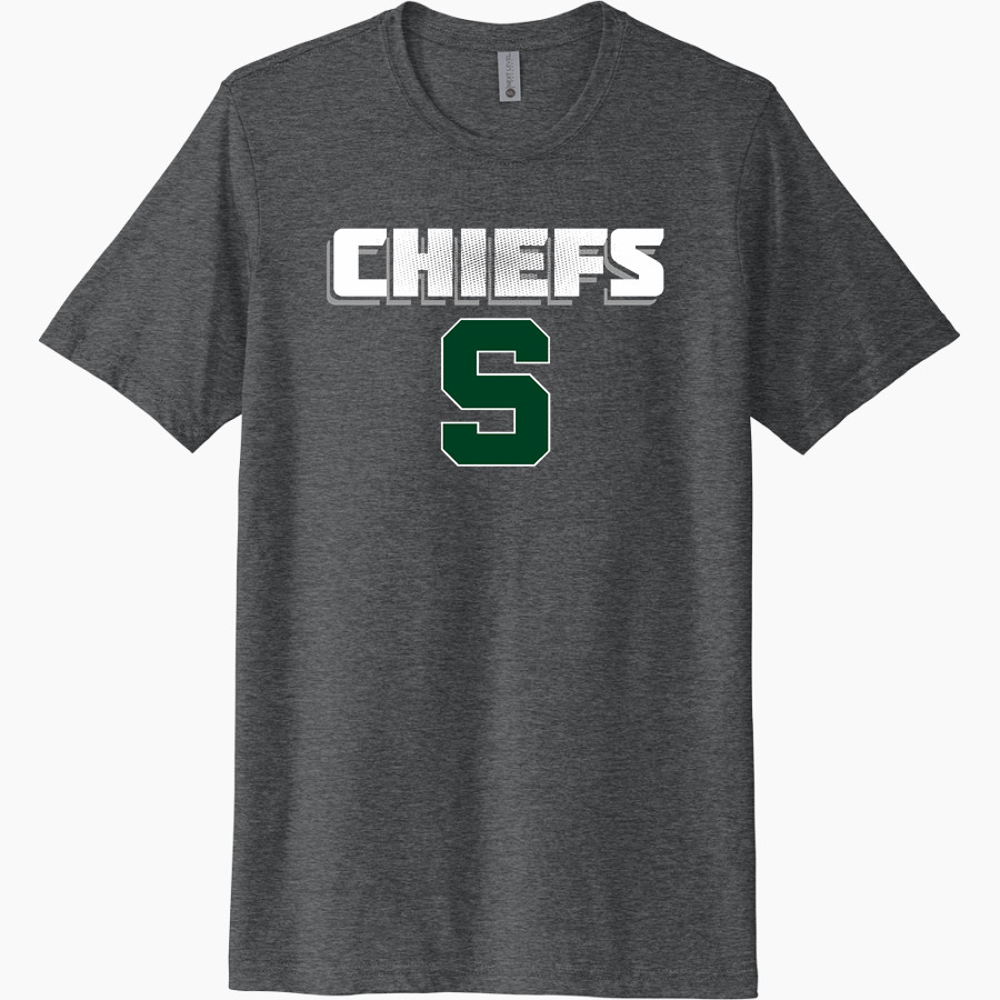 SHIOCTON HIGH SCHOOL CHIEFS <span class="pdp-name-mascot">SHIOCTON CHIEFS</span> Next Level Unisex Poly/Cotton Tee