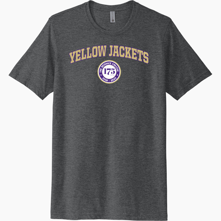 Defiance College Yellow Jackets <span class="pdp-name-mascot">Defiance College Yellow Jackets</span> Next Level Unisex Poly/Cotton Tee