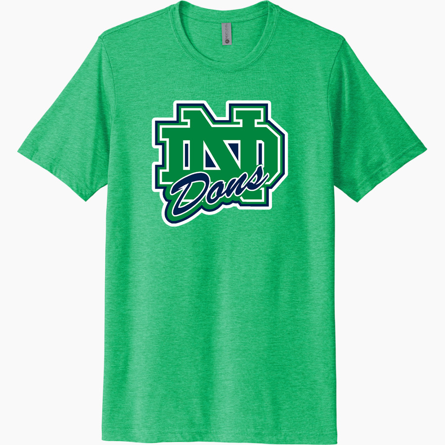 Notre Dame College Prep The Official Online Store <span class="pdp-name-mascot">Notre Dame Dons</span> Next Level Unisex Poly/Cotton Tee
