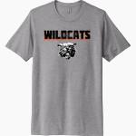 LOS GATOS HIGH SCHOOL WILDCATS <span class="pdp-name-mascot">LOS GATOS WILDCATS</span> Next Level Unisex Poly/Cotton Tee Front Thumbnail