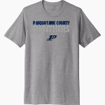 PASQUOTANK COUNTY HIGH SCHOOL PANTHERS <span class="pdp-name-mascot">PASQUOTANK COUNTY PANTHERS</span> Next Level Unisex Poly/Cotton Tee Front Thumbnail