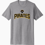 CRANDALL HIGH SCHOOL PIRATES Next Level Unisex Poly/Cotton Tee Front Thumbnail