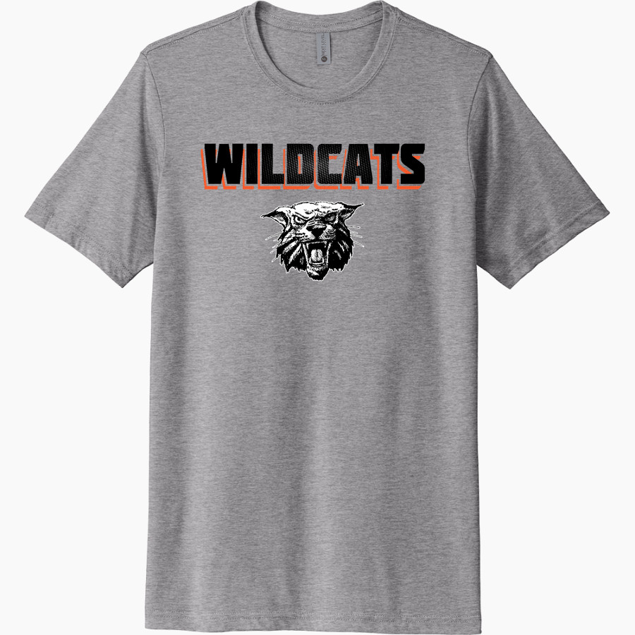 LOS GATOS HIGH SCHOOL WILDCATS <span class="pdp-name-mascot">LOS GATOS WILDCATS</span> Next Level Unisex Poly/Cotton Tee