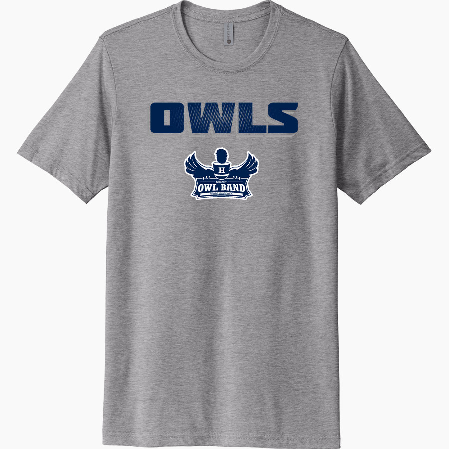 HONDO HIGH SCHOOL OWLS <span class="pdp-name-mascot">HONDO OWLS</span> Next Level Unisex Poly/Cotton Tee
