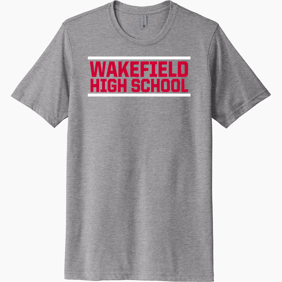 WAKEFIELD HIGH SCHOOL WARRIORS <span class="pdp-name-mascot">WAKEFIELD WARRIORS</span> Next Level Unisex Poly/Cotton Tee