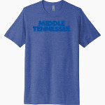 MTSU Blue Raiders Next Level Unisex Poly/Cotton Tee Front Thumbnail