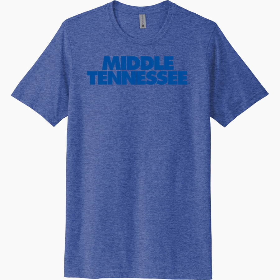 MTSU Blue Raiders Next Level Unisex Poly/Cotton Tee