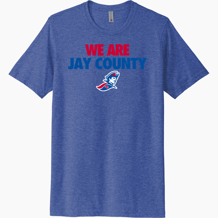 JAY COUNTY HIGH SCHOOL PATRIOTS Next Level Unisex Poly/Cotton Tee