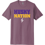 WAHPETON HIGH SCHOOL HUSKIES <span class="pdp-name-mascot">WAHPETON HUSKIES</span> Next Level Unisex Poly/Cotton Tee Front Thumbnail