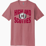 Highland High School Scotties Online Store Next Level Unisex Poly/Cotton Tee Front Thumbnail