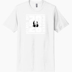 Porter Pandas official sideline store <span class="pdp-name-mascot">Porter Elementary School Pandas</span> Next Level Unisex Poly/Cotton Tee Front Thumbnail