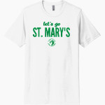 St. Mary's Dragons <span class="pdp-name-mascot">St. Mary's Dragons</span> Next Level Unisex Poly/Cotton Tee Front Thumbnail