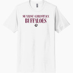 Sunrise Christian Buffaloes Next Level Unisex Poly/Cotton Tee Front Thumbnail