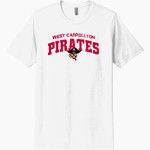 West Carrollton Pirates <span class="pdp-name-mascot">West Carrollton Pirates</span> Next Level Unisex Poly/Cotton Tee Front Thumbnail