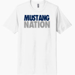 Grand Traverse Academy Mustangs <span class="pdp-name-mascot">Grand Traverse Academy Mustangs</span> Next Level Unisex Poly/Cotton Tee Front Thumbnail