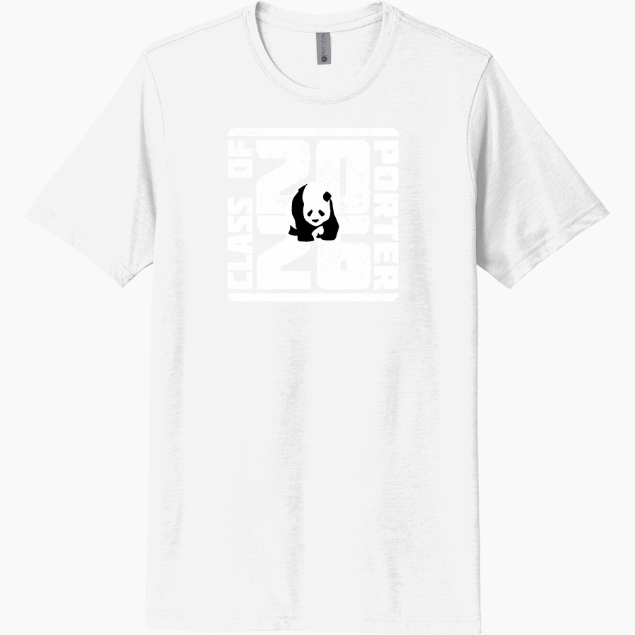 Porter Pandas official sideline store <span class="pdp-name-mascot">Porter Elementary School Pandas</span> Next Level Unisex Poly/Cotton Tee