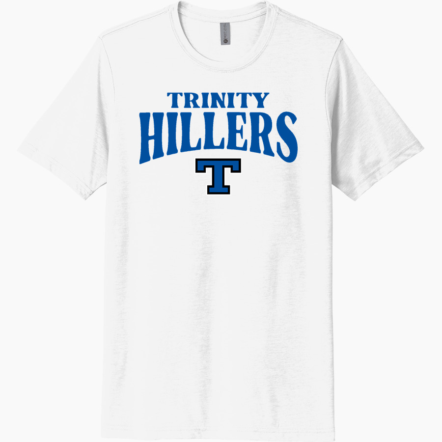 TRINITY HIGH SCHOOL HILLERS <span class="pdp-name-mascot">TRINITY HILLERS</span> Next Level Unisex Poly/Cotton Tee