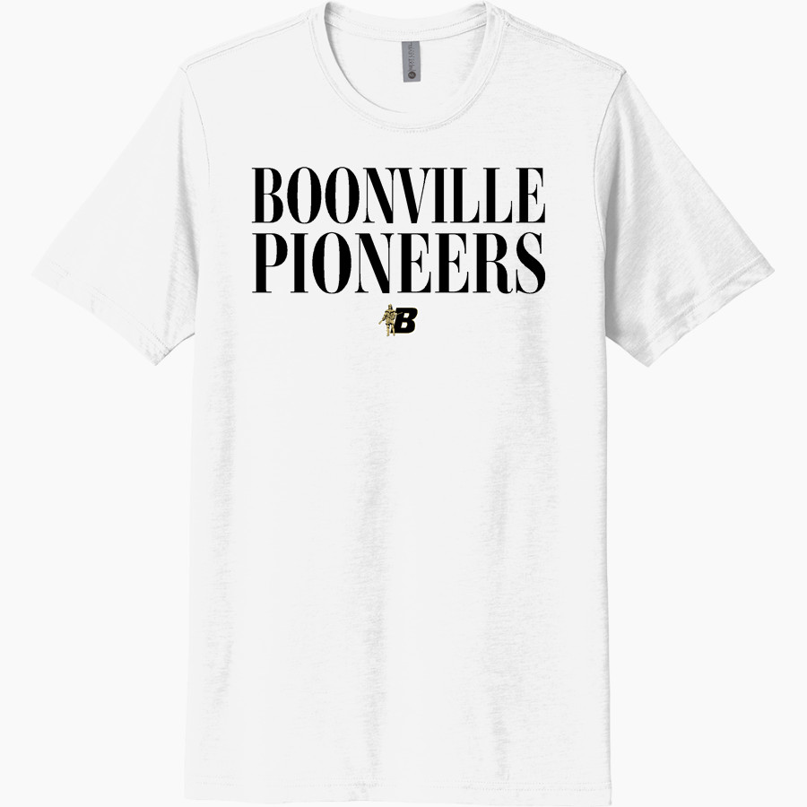 Boonville Pioneers <span class="pdp-name-mascot">Boonville Pioneers</span> Next Level Unisex Poly/Cotton Tee