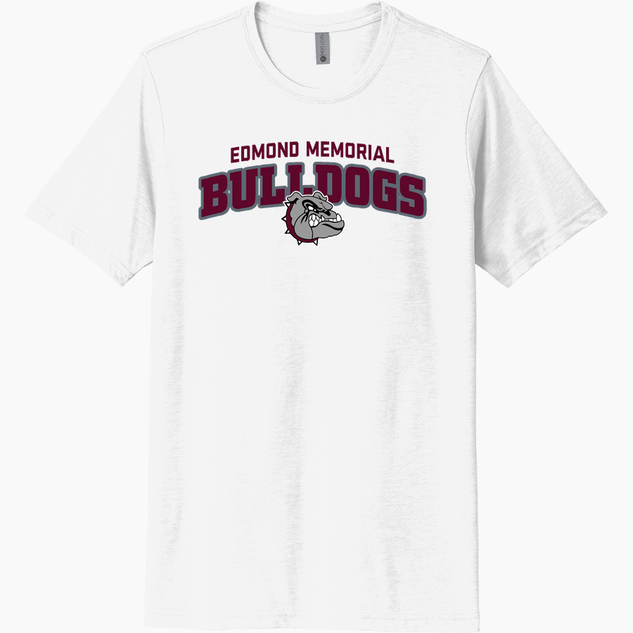 EDMOND MEMORIAL HIGH SCHOOL BULLDOGS <span class="pdp-name-mascot">EDMOND MEMORIAL BULLDOGS</span> Next Level Unisex Poly/Cotton Tee