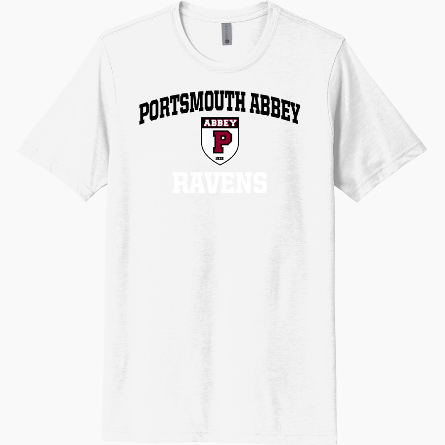 PORTSMOUTH ABBEY SCHOOL RAVENS <span class="pdp-name-mascot">PORTSMOUTH ABBEY RAVENS</span> Next Level Unisex Poly/Cotton Tee