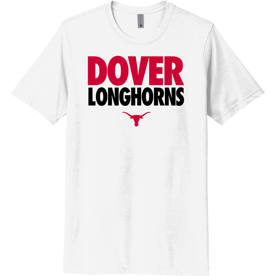 DOVER HIGH SCHOOL LONGHORNS <span class="pdp-name-mascot">DOVER LONGHORNS</span> Next Level Apparel Unisex Poly/Cotton Tee