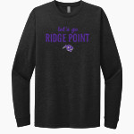 RIDGE POINT HIGH SCHOOL PANTHERS Next Level Apparel CVC Unisex Long Sleeve Tee Front Thumbnail