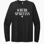 SCHURR HIGH SCHOOL SPARTANS Next Level Apparel CVC Unisex Long Sleeve Tee Front Thumbnail