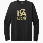 LUCAS CHRISTIAN ACADEMY WARRIORS Next Level Apparel CVC Unisex Long Sleeve Tee Front Thumbnail