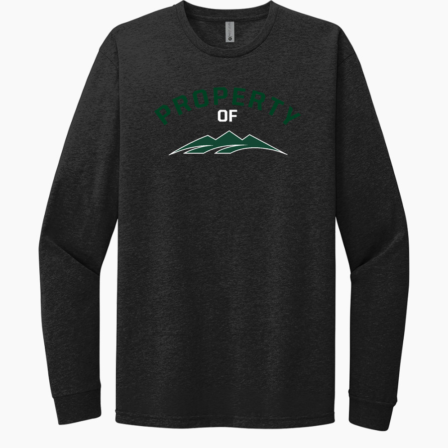 New Milford Green Wave Next Level Apparel CVC Unisex Long Sleeve Tee