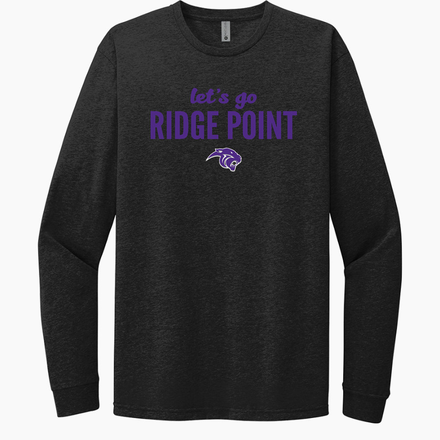 RIDGE POINT HIGH SCHOOL PANTHERS Next Level Apparel CVC Unisex Long Sleeve Tee