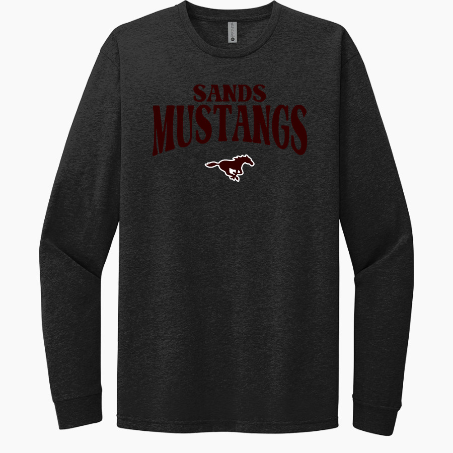SANDS HIGH SCHOOL MUSTANGS <span class="pdp-name-mascot">SANDS MUSTANGS</span> Next Level Apparel CVC Unisex Long Sleeve Tee