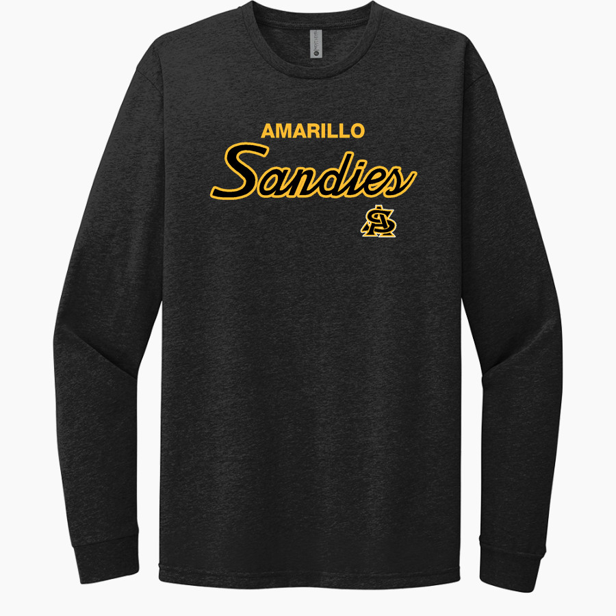 AMARILLO HIGH SCHOOL SANDIES <span class="pdp-name-mascot">AMARILLO SANDIES</span> Next Level Apparel CVC Unisex Long Sleeve Tee