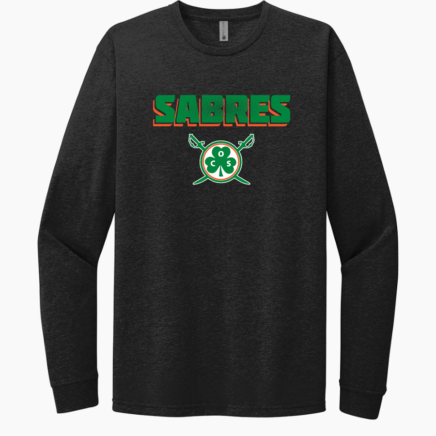 Communion of Saints School Sabres official sideline store <span class="pdp-name-mascot">Communion of Saints School Sabres</span> Next Level Apparel CVC Unisex Long Sleeve Tee