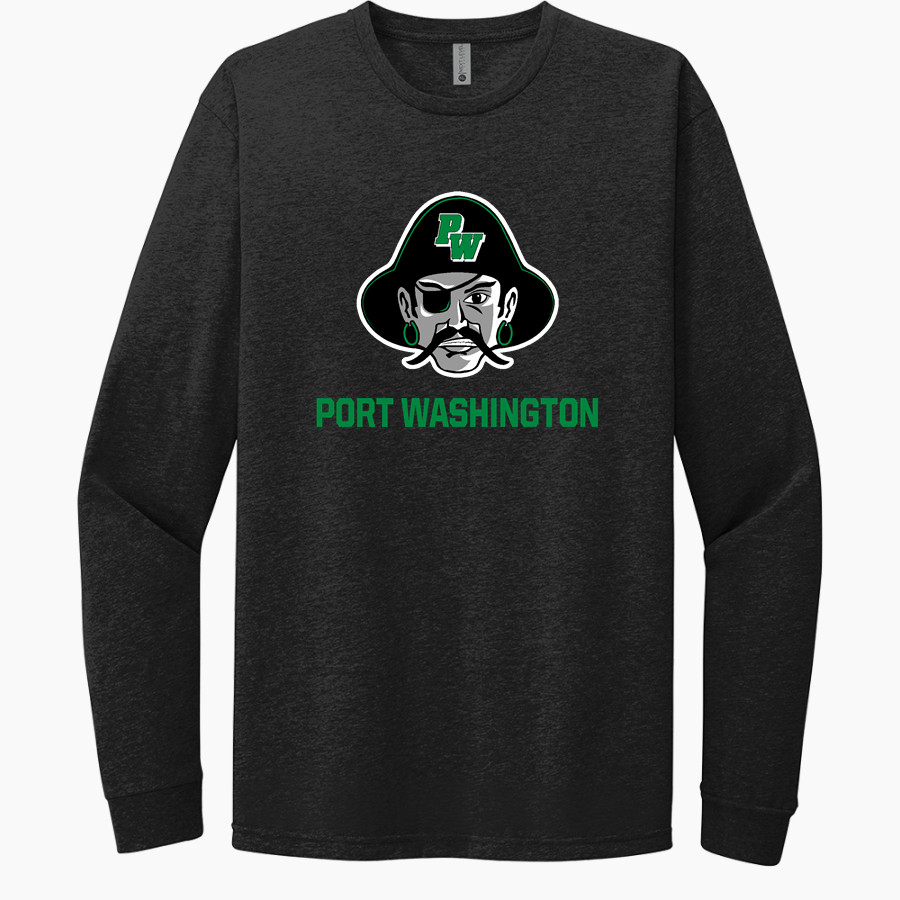 PORT WASHINGTON HIGH SCHOOL PIRATES <span class="pdp-name-mascot">PORT WASHINGTON PIRATES</span> Next Level Apparel CVC Unisex Long Sleeve Tee