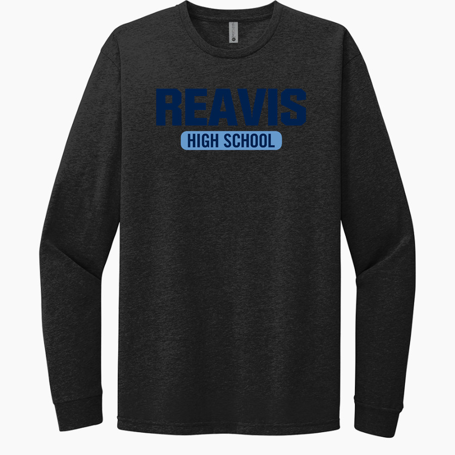 REAVIS HIGH SCHOOL RAMS Next Level Apparel CVC Unisex Long Sleeve Tee