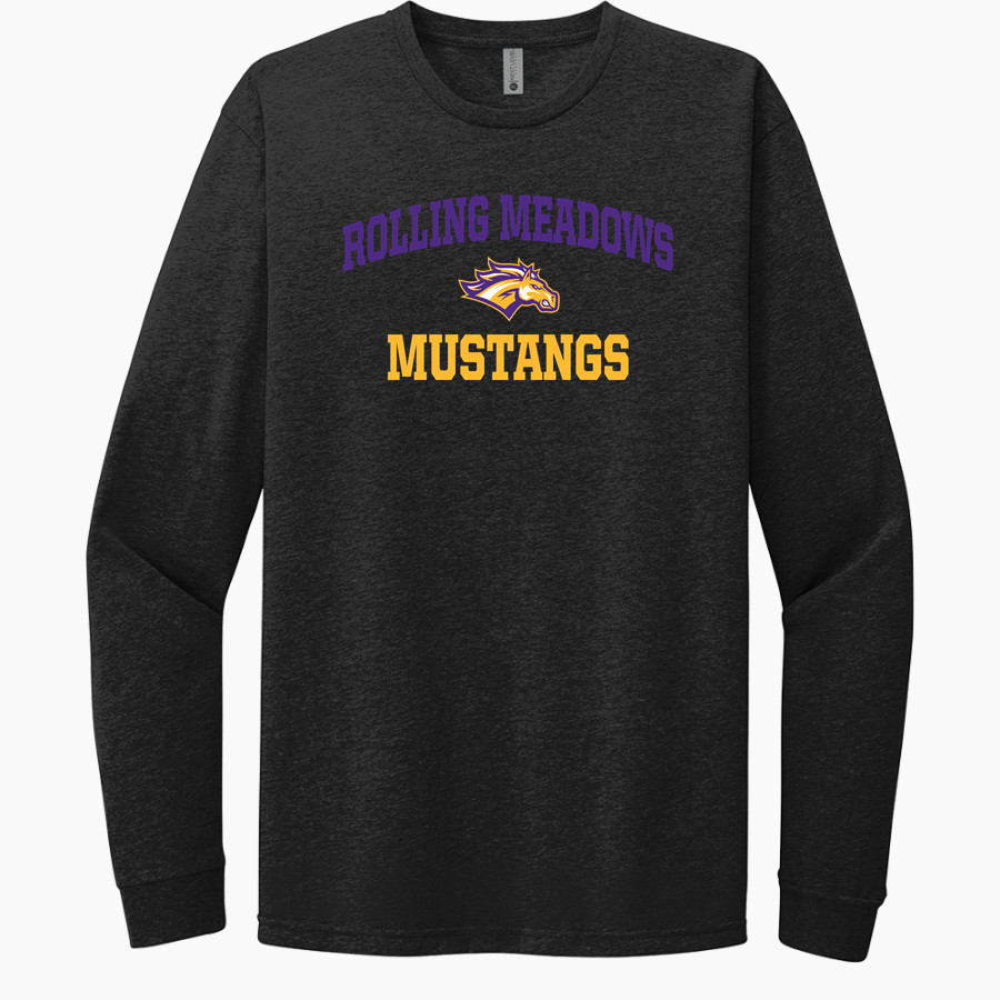 Rolling Meadows Mustangs <span class="pdp-name-mascot">Rolling Meadows High School Mustangs</span> Next Level Apparel CVC Unisex Long Sleeve Tee