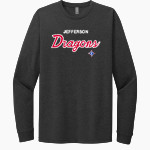 Jefferson Dragons <span class="pdp-name-mascot">Jefferson Dragons</span> Next Level Apparel CVC Unisex Long Sleeve Tee Front Thumbnail