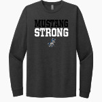 MacArthur Elementary Mustangs Next Level Apparel CVC Unisex Long Sleeve Tee Front Thumbnail