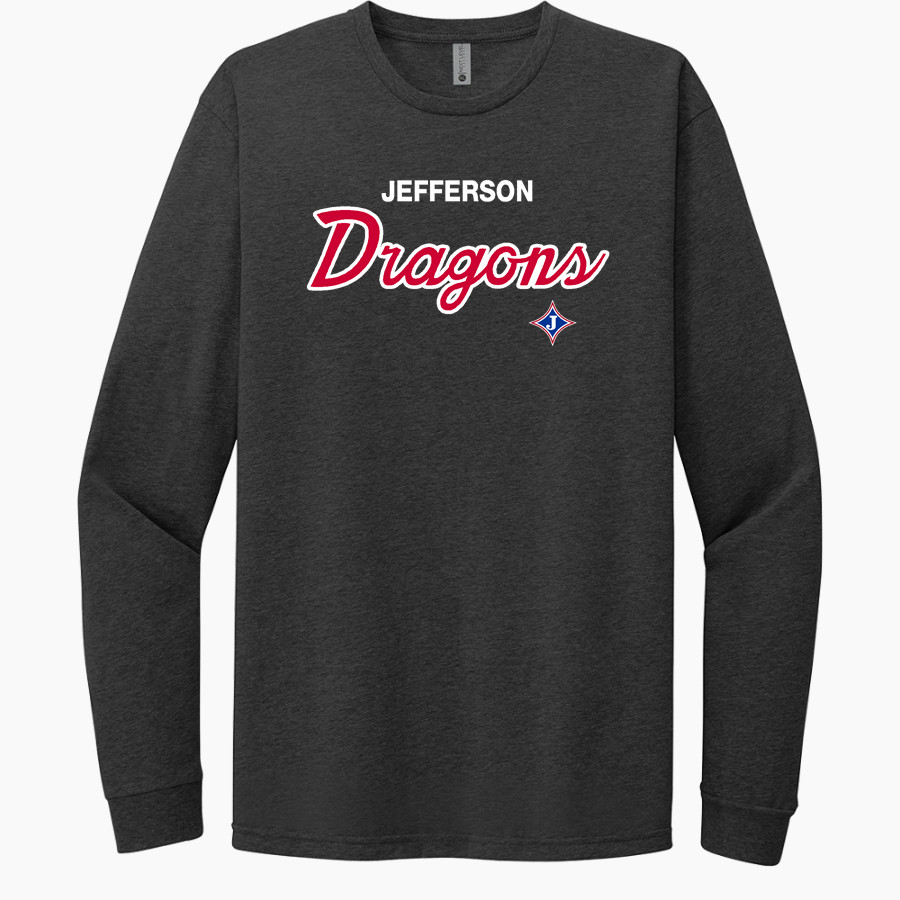 Jefferson Dragons <span class="pdp-name-mascot">Jefferson Dragons</span> Next Level Apparel CVC Unisex Long Sleeve Tee