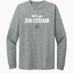 Zion Lutheran School Panthers Next Level Apparel CVC Unisex Long Sleeve Tee Front Thumbnail