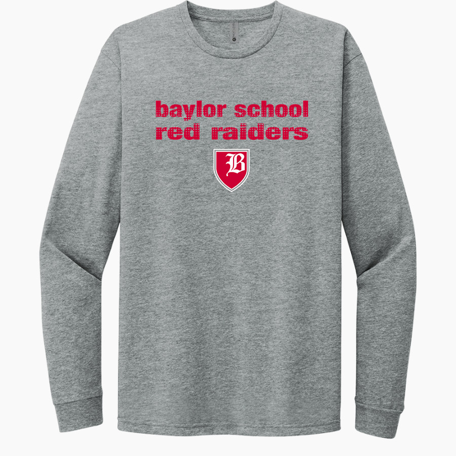 Baylor School Red Raiders <span class="pdp-name-mascot">Baylor School Red Raiders</span> Next Level Apparel CVC Unisex Long Sleeve Tee