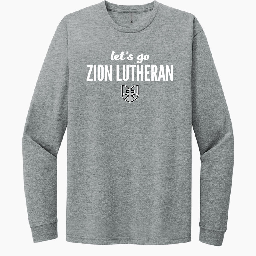 Zion Lutheran School Panthers Next Level Apparel CVC Unisex Long Sleeve Tee