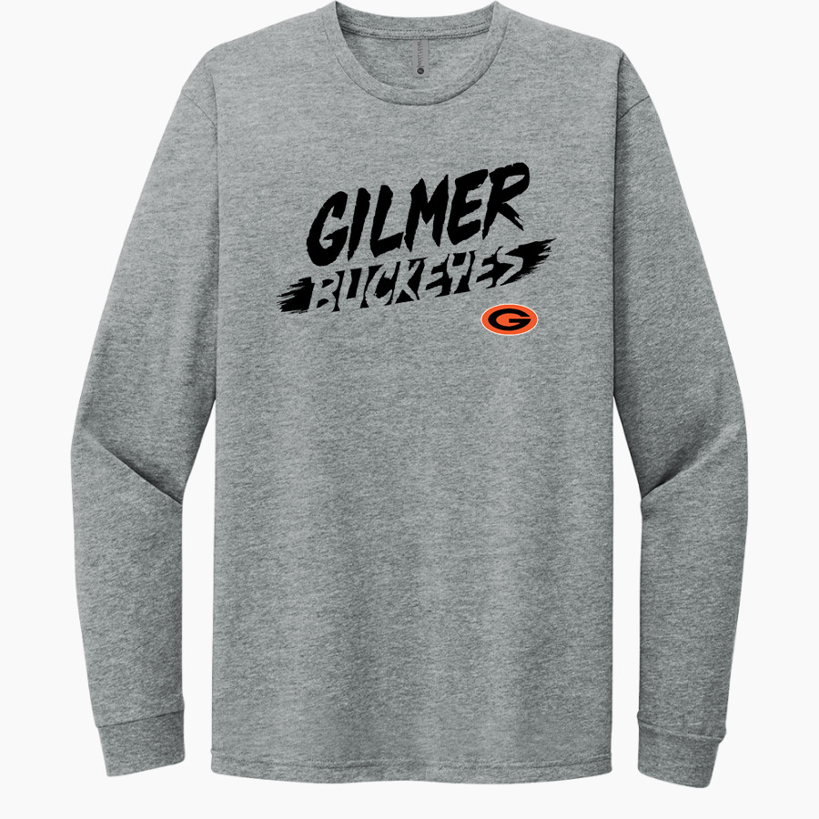 GILMER HIGH SCHOOL BUCKEYES <span class="pdp-name-mascot">GILMER BUCKEYES</span> Next Level Apparel CVC Unisex Long Sleeve Tee