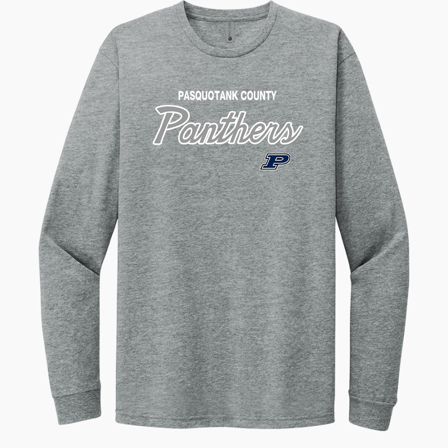 PASQUOTANK COUNTY HIGH SCHOOL PANTHERS <span class="pdp-name-mascot">PASQUOTANK COUNTY PANTHERS</span> Next Level Apparel CVC Unisex Long Sleeve Tee