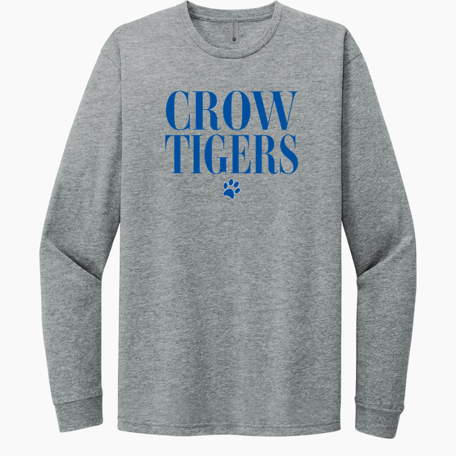Crow Tigers Next Level Apparel CVC Unisex Long Sleeve Tee