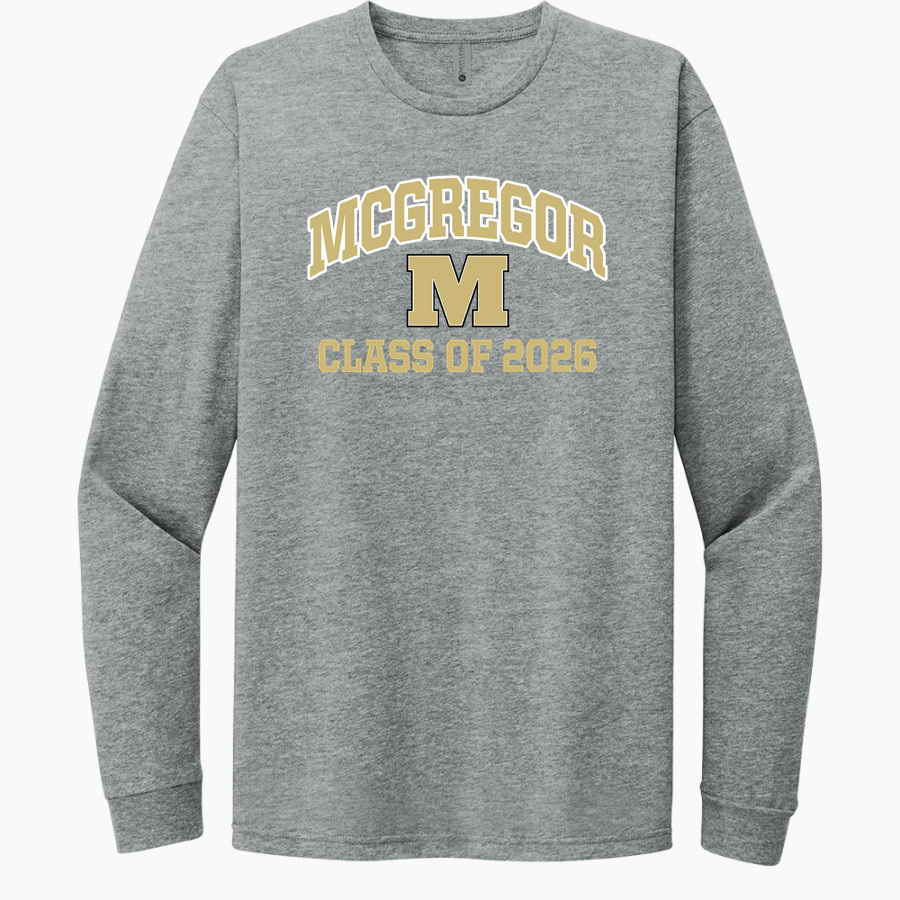 MCGREGOR HIGH SCHOOL BULLDOGS Next Level Apparel CVC Unisex Long Sleeve Tee