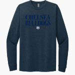 CHELSEA HIGH SCHOOL BULLDOGS <span class="pdp-name-mascot">CHELSEA BULLDOGS</span> Next Level Apparel CVC Unisex Long Sleeve Tee Front Thumbnail