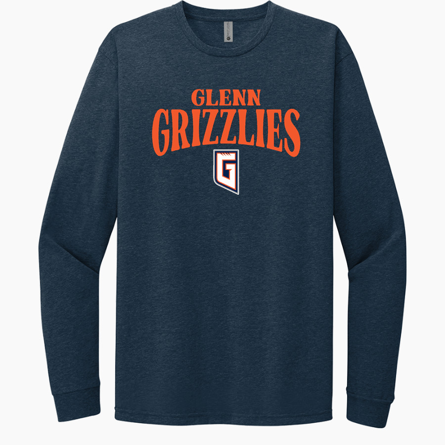 Glenn Grizzlies <span class="pdp-name-mascot">Tom Glenn Grizzlies</span> Next Level Apparel CVC Unisex Long Sleeve Tee